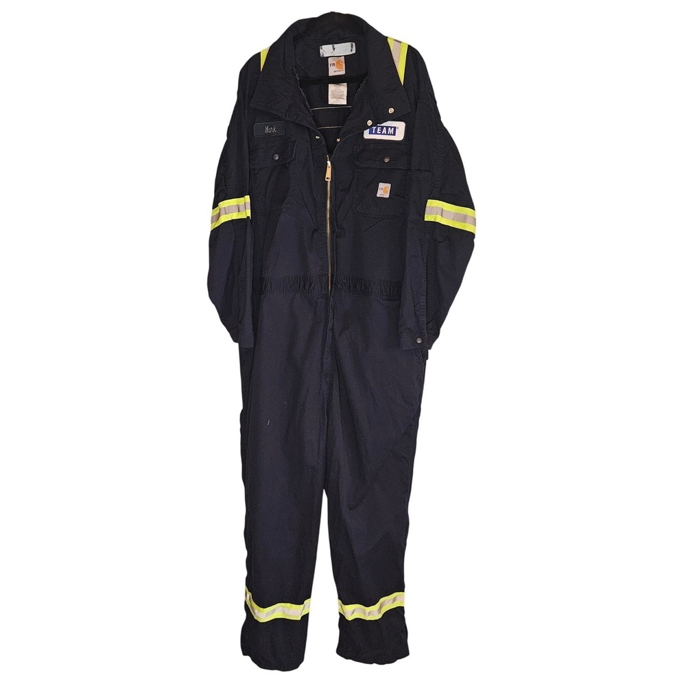 Carhartt FR Coveralls 2XL Navy Reflective Flame Resistant Workwear 63686-20